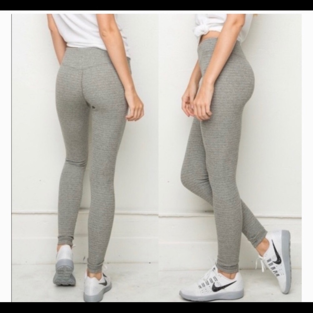 Brandy Melville Grey Cotton Leggings